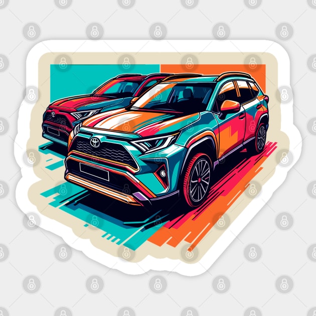 Toyota RAV4 Sticker by Vehicles-Art